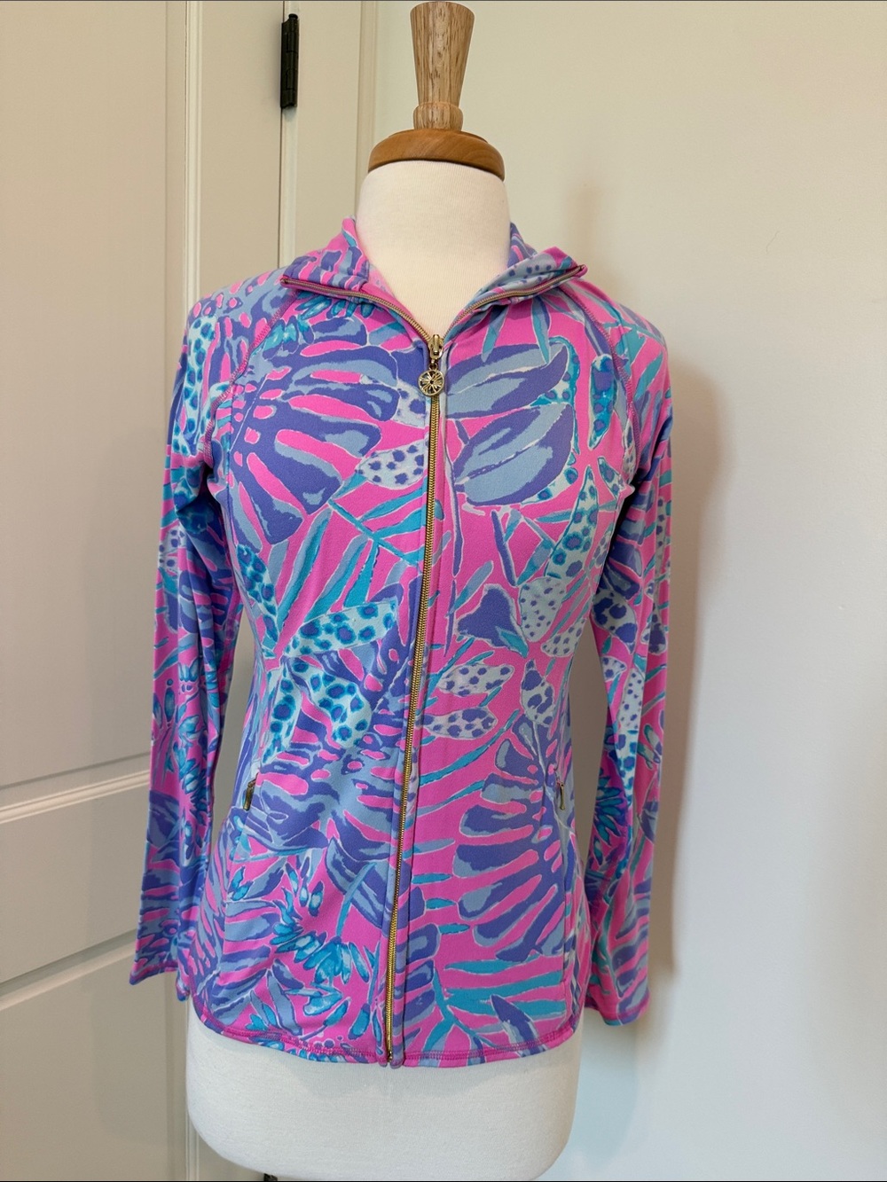 Lilly Pulitzer Pink, Purple & Teal Zip-Up Jacket